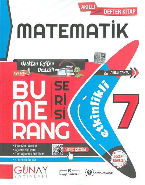 Günay Yayınları Ders ve Yardımcı Kaynak Kitapları