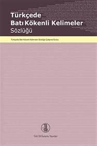 Türk Dil Kurumu Yayınları Akademik Kitaplar