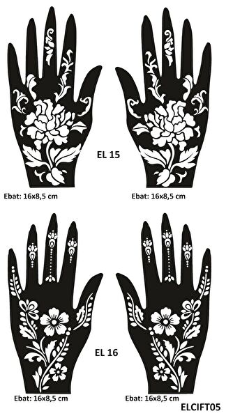 Airbrush Tattoo Geçici Dövme, Şablonları