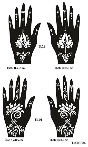 Airbrush Tattoo Geçici Dövme, Şablonları