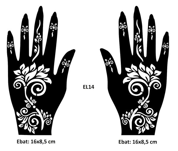 Airbrush Tattoo Geçici Dövme, Şablonları