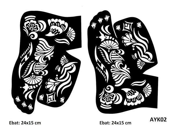 Airbrush Tattoo Geçici Dövme, Şablonları