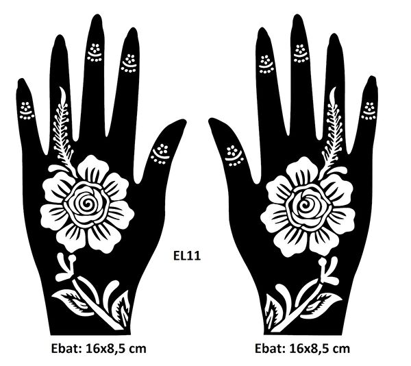 Airbrush Tattoo Geçici Dövme, Şablonları