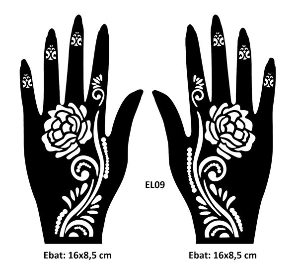 Airbrush Tattoo Geçici Dövme, Şablonları