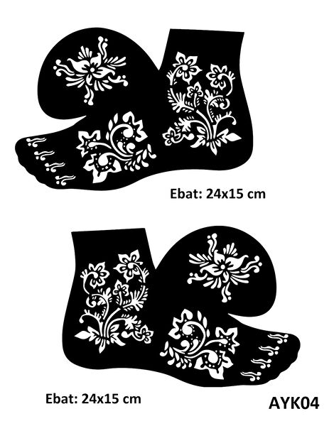 Airbrush Tattoo Geçici Dövme, Şablonları