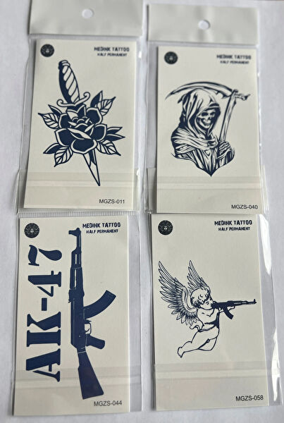 Airbrush Tattoo Geçici Dövme, Şablonları