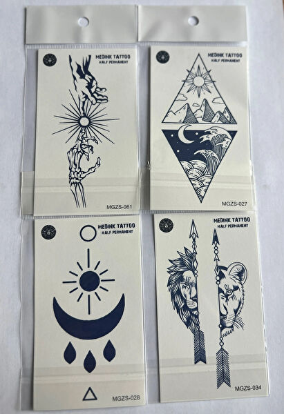 Airbrush Tattoo Geçici Dövme, Şablonları