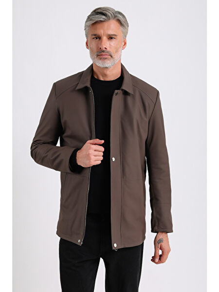 Maroquin Leather Erkek Mont, Kaban