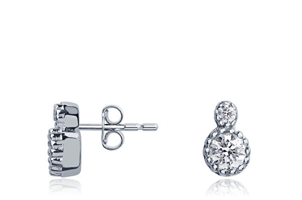 Diamond Line-Gülaylar Altın Küpe