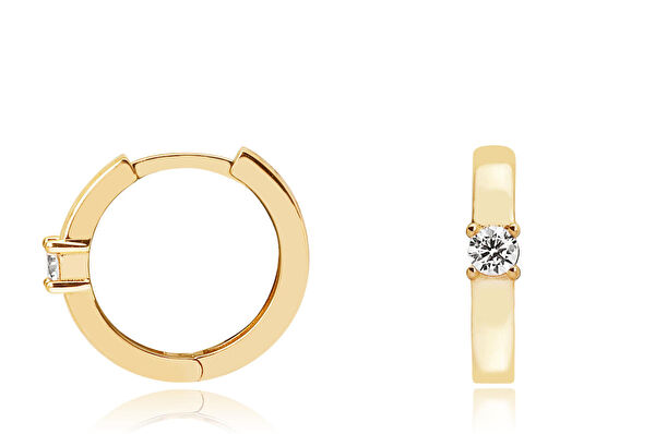 Diamond Line-Gülaylar Altın Küpe