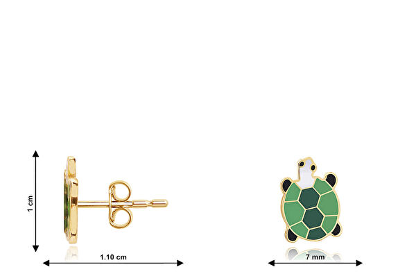 Diamond Line-Gülaylar Altın Küpe