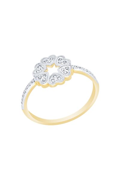 Diamond Line-Gülaylar Altın Yüzük