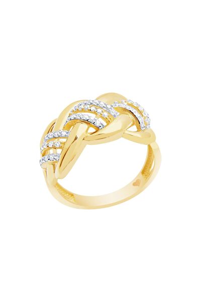 Diamond Line-Gülaylar Altın Yüzük