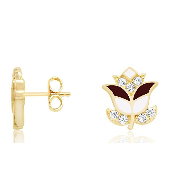 Diamond Line-Gülaylar Altın Küpe