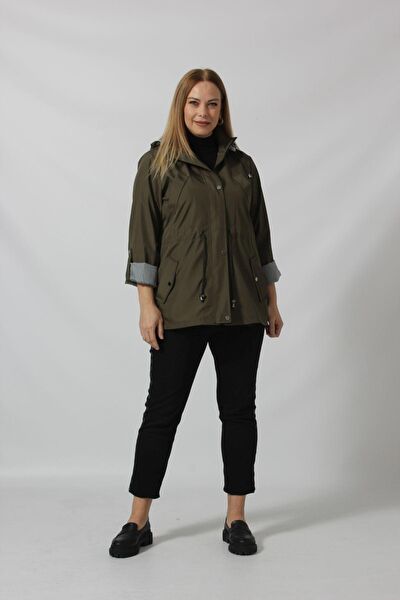 Moda berray Büyük Beden Trençkot