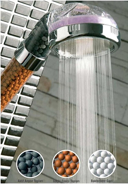 AKCAKESE Duş Başlığı, Spirali, Seti