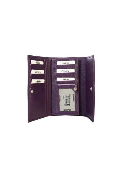 Karalı Deri Kadın Cüzdan
