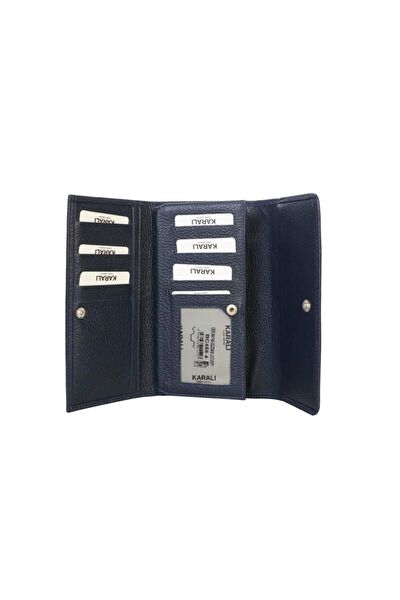 Karalı Deri Kadın Cüzdan