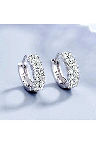 Eyelashes Silver Küpe