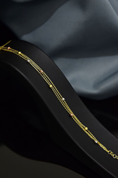 Papatya Silver Altın Bileklik