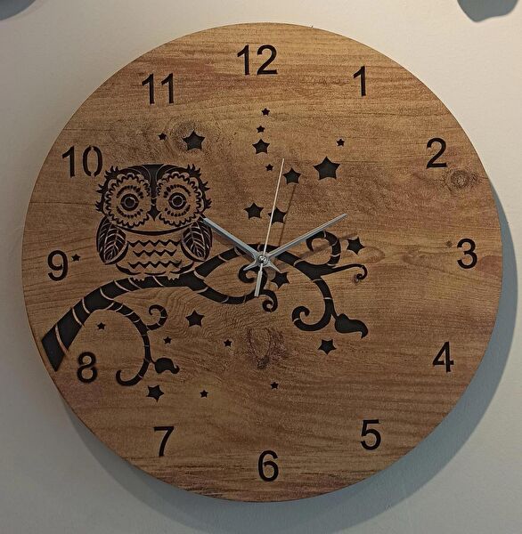 Ahşap Dekoratif Duvar Saati