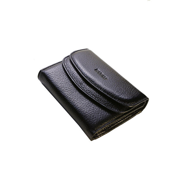 Karalı Deri Kadın Cüzdan