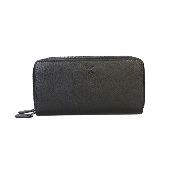 Karalı Deri Kadın Cüzdan