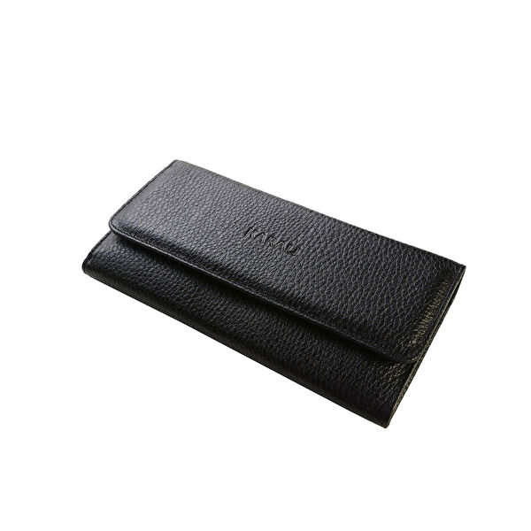 Karalı Deri Kadın Cüzdan