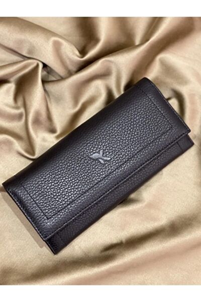 Karalı Deri Kadın Cüzdan