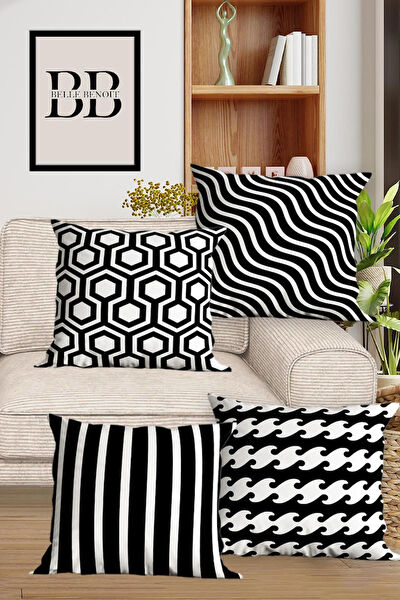 Belle Benoit Home Dekoratif Yastık, Kırlent, Kılıf