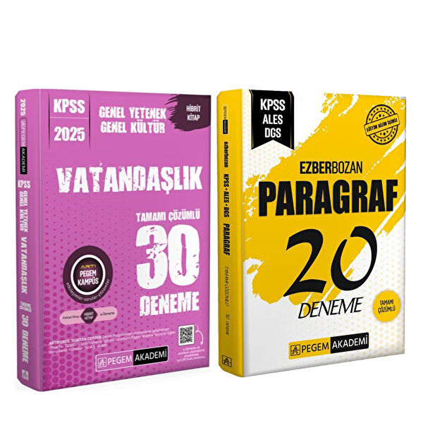 Pegem Yayınevi Sınav Hazırlık