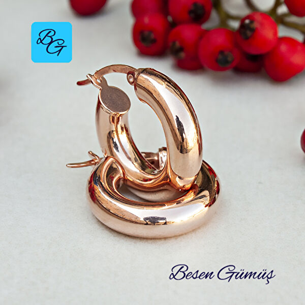 Besen Gümüş Küpe