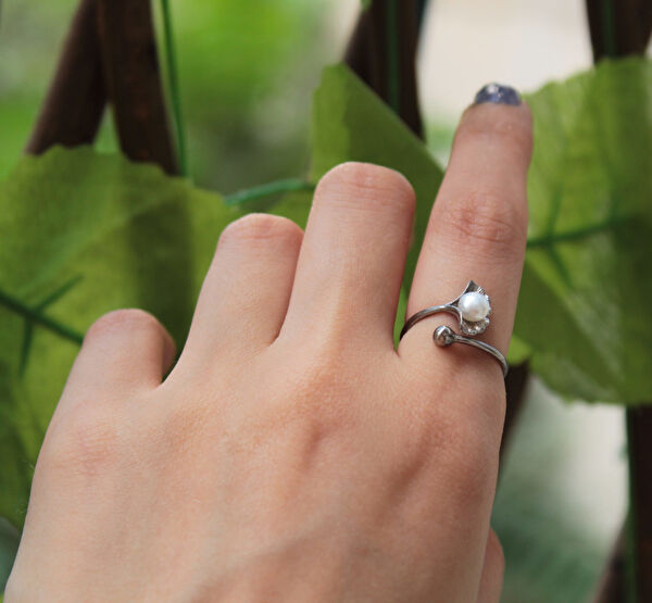 Besen Gümüş Kadın Yüzük