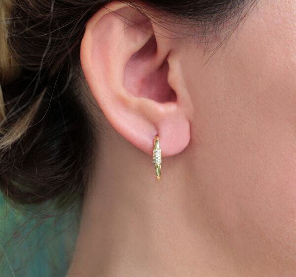 Besen Gümüş Küpe