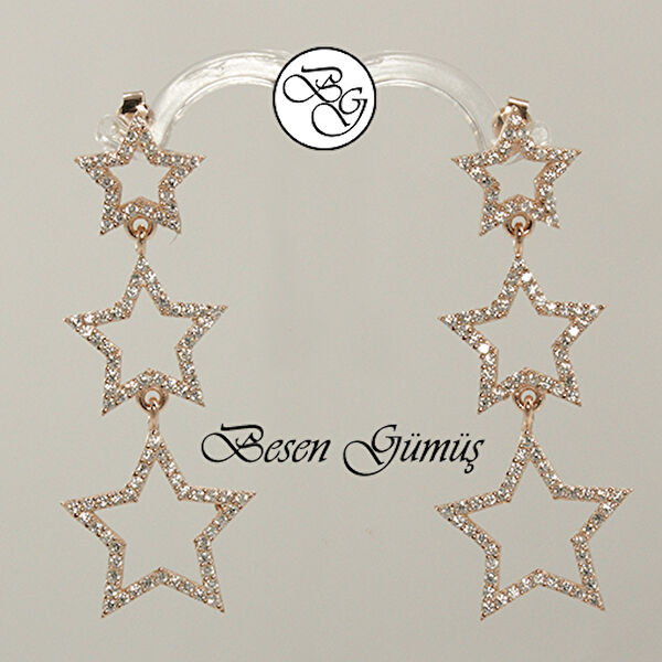 Besen Gümüş Küpe