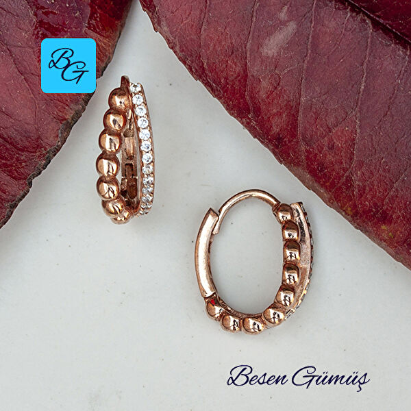 Besen Gümüş Küpe