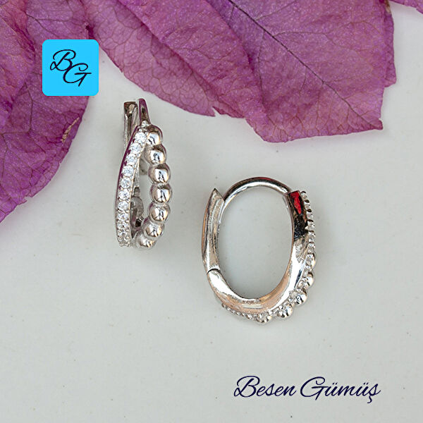 Besen Gümüş Küpe