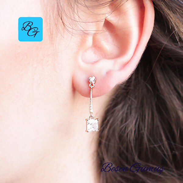 Besen Gümüş Küpe