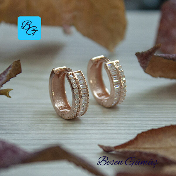 Besen Gümüş Küpe