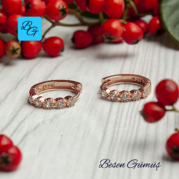 Besen Gümüş Küpe