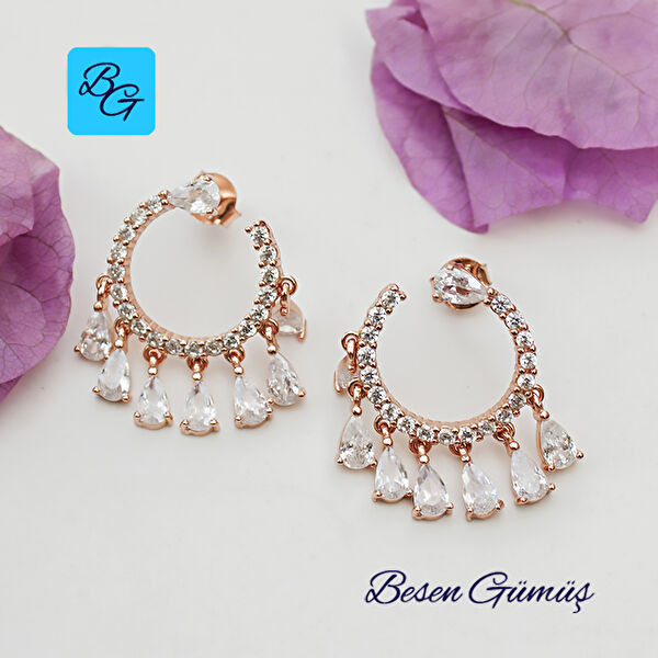 Besen Gümüş Küpe