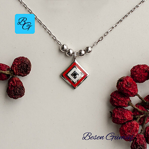 Besen Gümüş Kolye