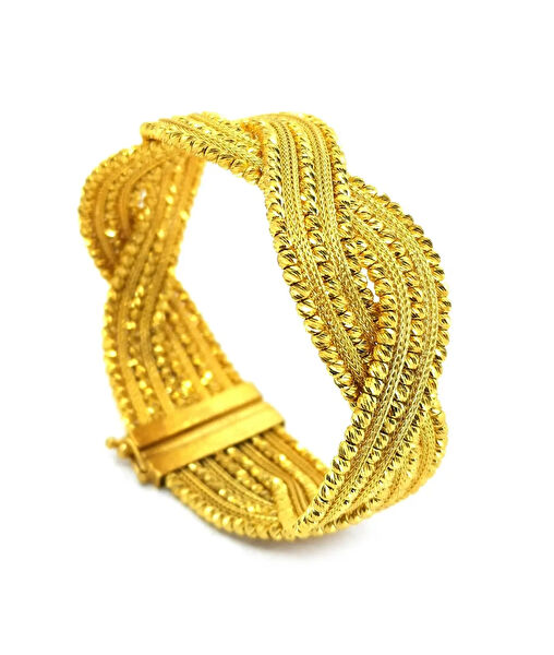 Safir Mücevher Altın Bileklik