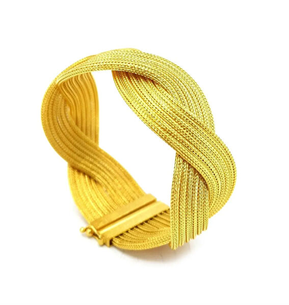 Safir Mücevher Altın Bileklik