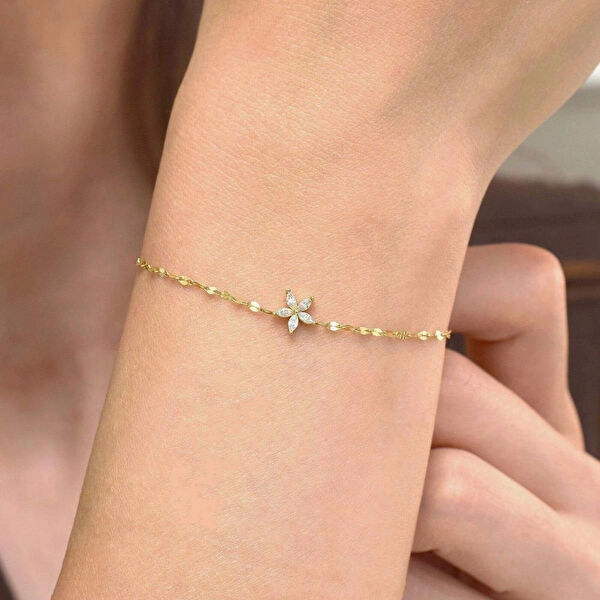 Lilarote Altın Bileklik