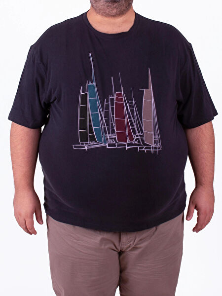 BOLDMAN Erkek Büyük Beden Tişört