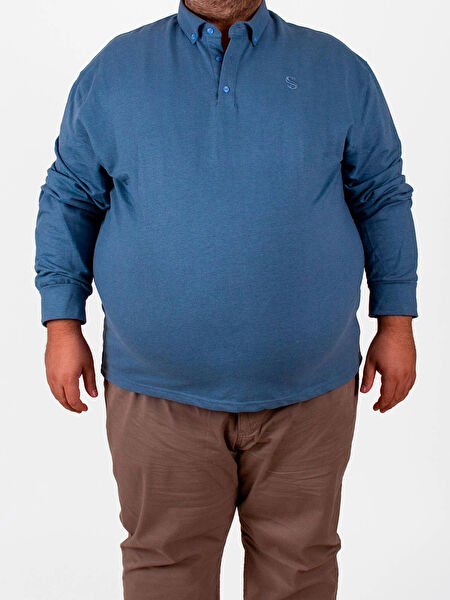 BOLDMAN Erkek Büyük Beden Sweatshirt