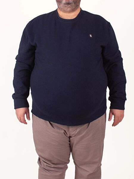 BOLDMAN Erkek Büyük Beden Sweatshirt