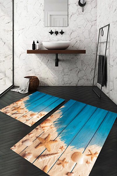 Carmine Carpet Banyo Paspası, Klozet Takımı