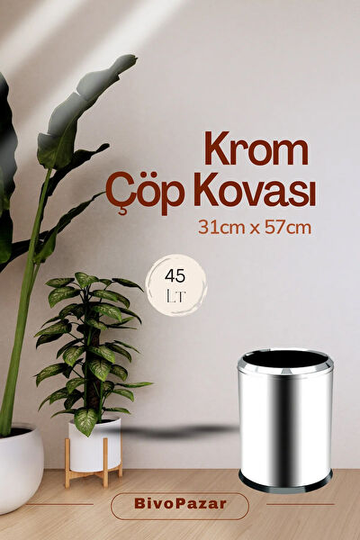 Palex Krom Çöp Kovası